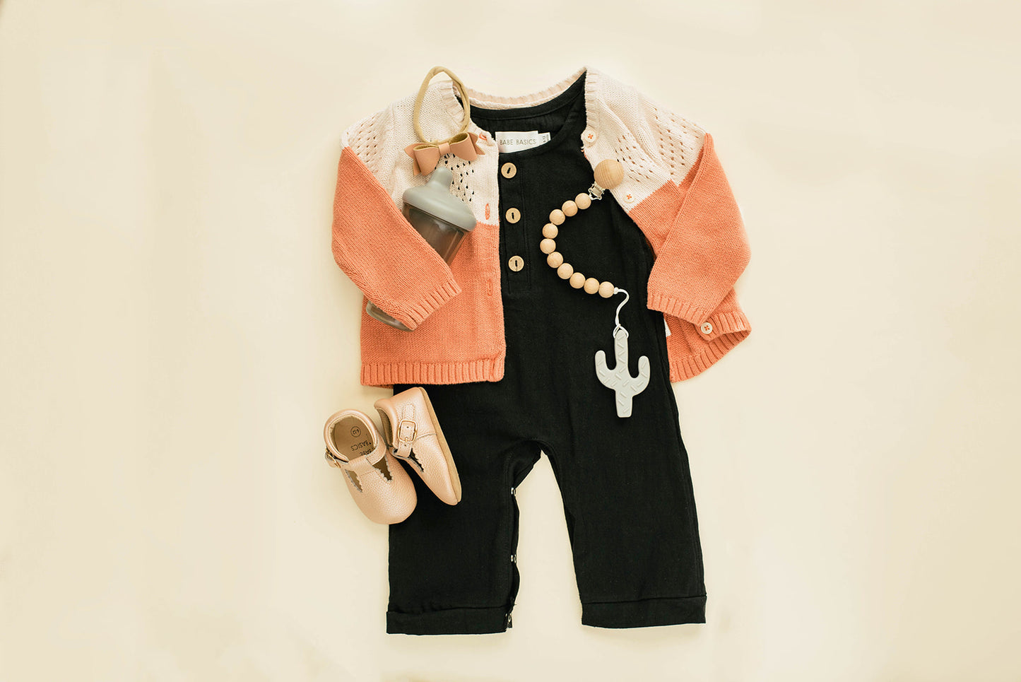 Black Linen Basic Romper - Babe Basics