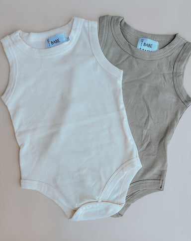 Ribbed Summer Baby Romper