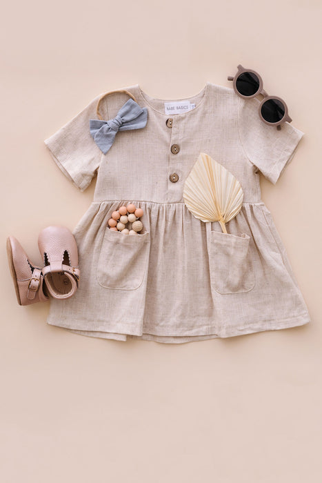 Cotton linen sales baby clothes