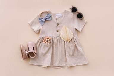 Linen Baby Dress