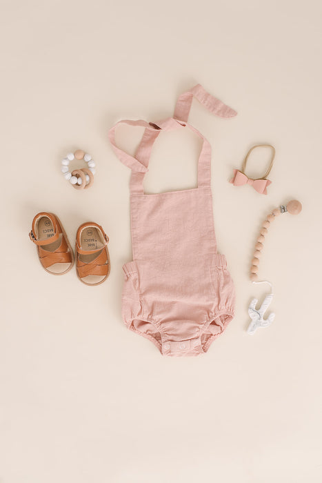 Blush Halter Romper - Babe Basics