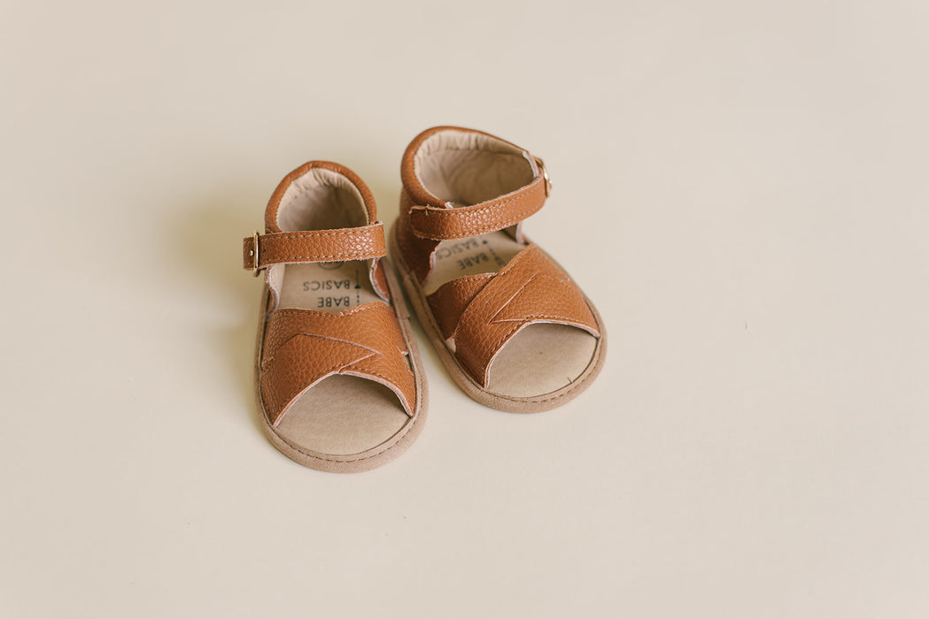 Tawny Leather Sandals - Babe Basics