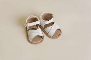 White Leather Sandals - Babe Basics