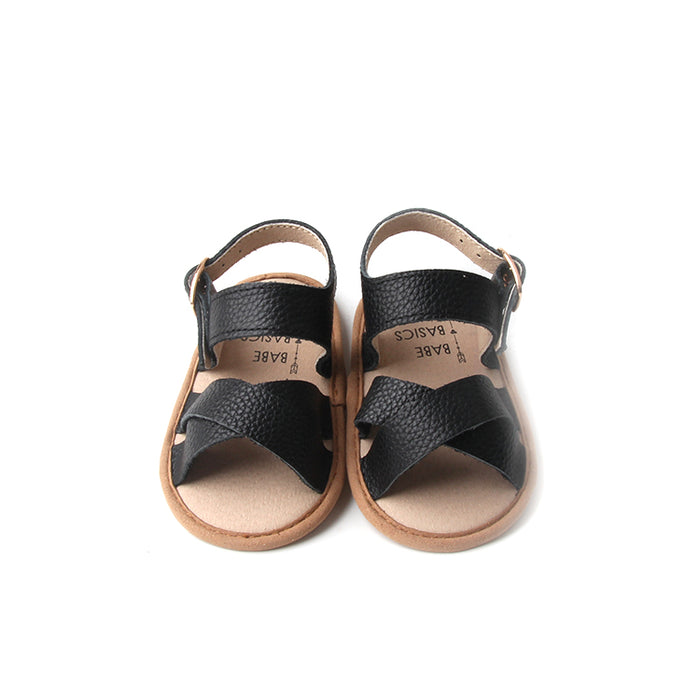 Strappy Leather Sandals - Babe Basics