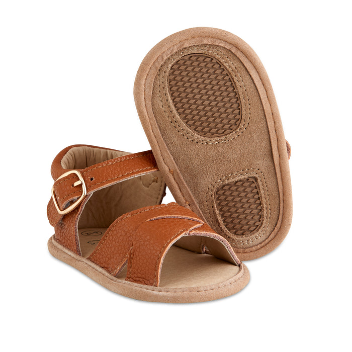 Tawny Leather Sandals - Babe Basics